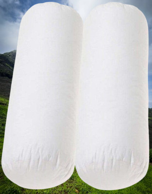 KIXTA Microfibre Bolster Pack of 2 Solid(White)