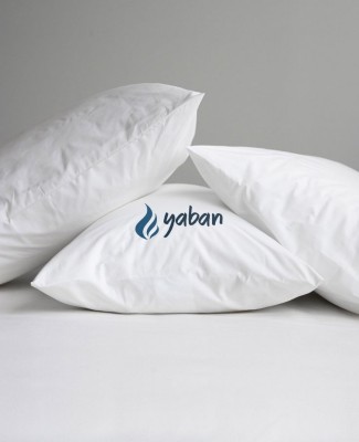 YABAN LUXURY Microfibre Solid Sleeping Pillow Pack of 3(White)