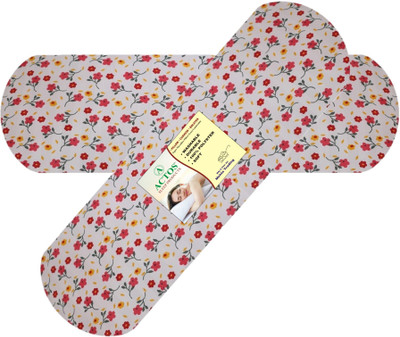 ACTOS Microfibre Floral Bolster Pack of 2(Multicolor)