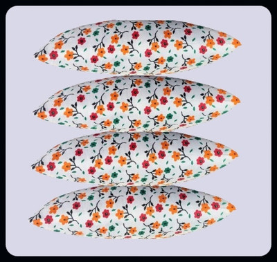 JAYOG ENTERPRISE Microfibre Floral Sleeping Pillow Pack of 4(Multicolor)