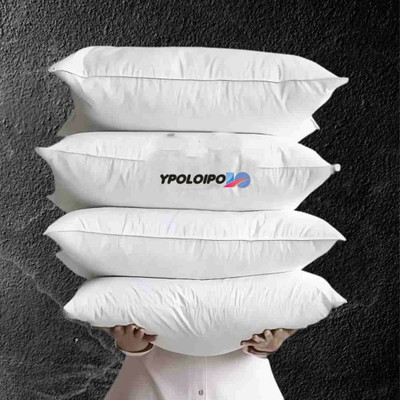 YPOLOIPO Polyester Fibre Sleeping Pillow Pack of 4 Abstract LUXURY(White)