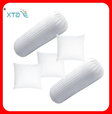 GTX Microfibre Bolster Pack of 5 Stripes(White)