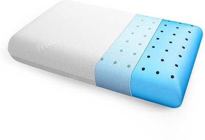 Frido Sleeping Pillow - 4 inch Memory Foam Solid Orthopaedic Pillow Pack of 1(White)