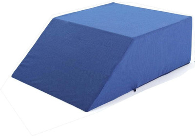 FRIDUP Memory Foam Orthopaedic Pillow Pack of 1 Solid Leg Wedge Contour Pillow For Sleeping Leg Elevation Pillow For Pain Relief(Blue)