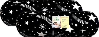 ACTOS Microfibre Geometric Bolster Pack of 2(Black21)