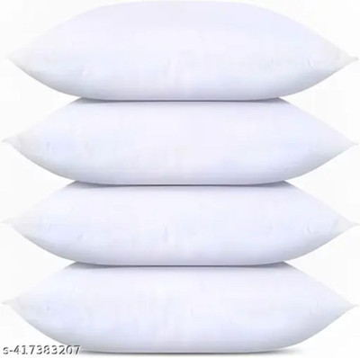 Urmila Creation Polyester Fibre Sleeping Pillow Pack of 4 Abstract LUXURY(White)