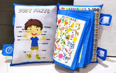 SHREE VRAJVILAS ENTERPRISE Cotton Baby Pillow Pack of 1 Toons & Characters Entertaiment(Multicolor, Sky Blue)