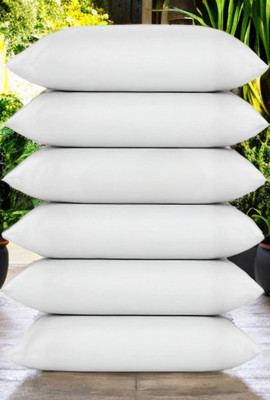 Urmila Creation Microfibre Sleeping Pillow Pack of 6 Solid LUXURY(White)