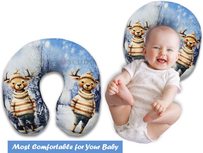 Hellobear Microfibre Baby Pillow Pack of 1 Toons & Characters Baby Neck Pillow Polyester Fibre Toons & Characters Baby Pillow(DearSweatr)