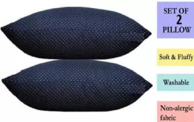 BHEBHA Microfibre Abstract Sleeping Pillow Pack of 2(Blue)