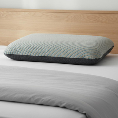 Roma Puf Memory Foam Sleeping Pillow Pack of 1 Solid(White)