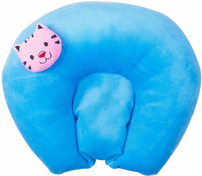 Ducudu Mustard Seeds Solid Sleeping Pillow Pack of 1(Blue)