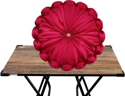 GTX Microfibre Solid Floor Cushion Pack of 1(Red)