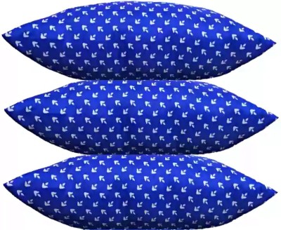 GOGA LUXURY Polyester Fibre Abstract Sleeping Pillow Pack of 3(Blue)