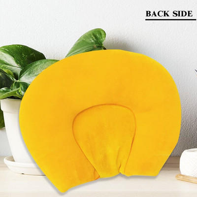 Little Sprout U Shape Foam Solid Baby Pillow Pack of 1(Yellow)