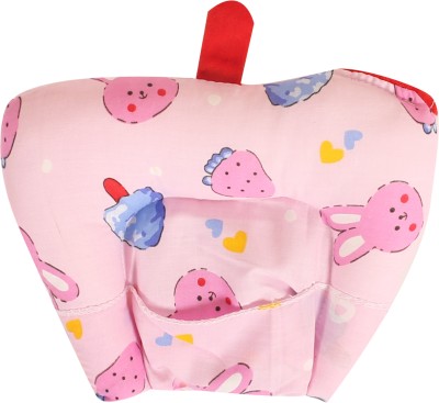 Nonibud Mustard Seeds, Polyester Fibre Toons & Characters Baby Pillow Pack of 1(Pink Teddy)