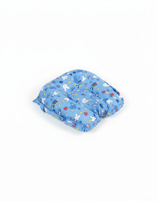 jktraders Cotton Baby Pillow Pack of 1 Animals Mustard Seed Baby Head Shaper Pillow Soft Cotton Neck Cushion for Newborns 0–12M(Blue)