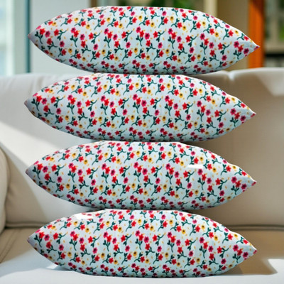 CIEZAR Microfibre Solid Sleeping Pillow Pack of 4(Multicolor)