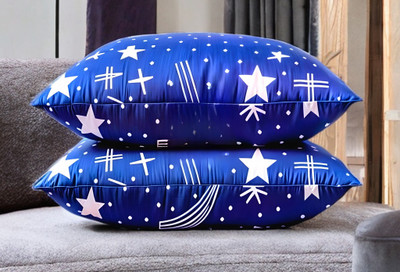 YPOLOIPO Polyester Fibre Sleeping Pillow Pack of 2 Abstract LUXURY(Blue)
