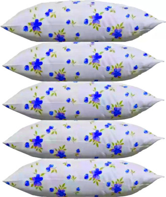GOGA LUXURY Polyester Fibre Abstract Sleeping Pillow Pack of 5(Blue)