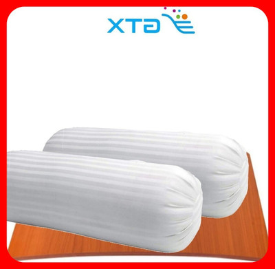 GTX Microfibre Stripes Bolster Pack of 2(White)