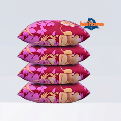 kuihome Microfibre Sleeping Pillow Pack of 4 Abstract SOFT(Multicolor)