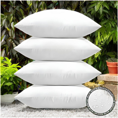 GUNVAR INDIA PRIVATE LIMITED LUXURY Polyester Fibre Solid Sleeping Pillow Pack of 4(White)