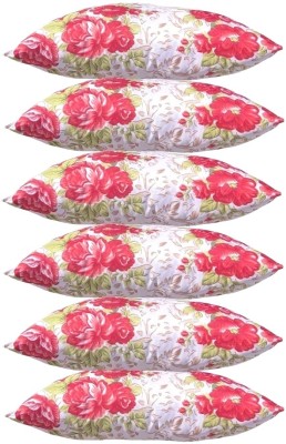 KVASTRA Polyester Fibre Stripes Sleeping Pillow Pack of 6(Multicolour ox321)