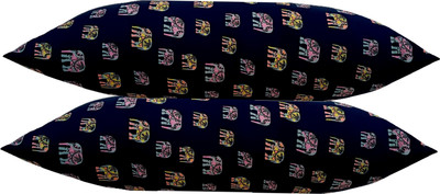 GKM Microfibre Sleeping Pillow Pack of 2 Animals(Blue)