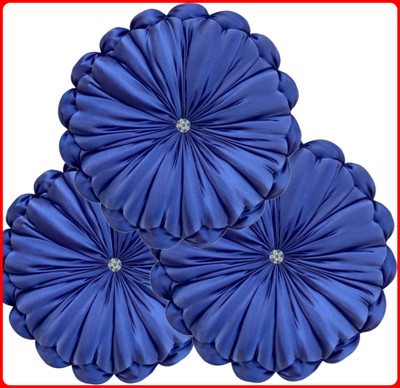 GTX Microfibre Cushion Pack of 3 Solid(Blue)