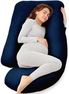 ZOXAB Microfibre Solid Pregnancy Pillow Pack of 1(Grey)