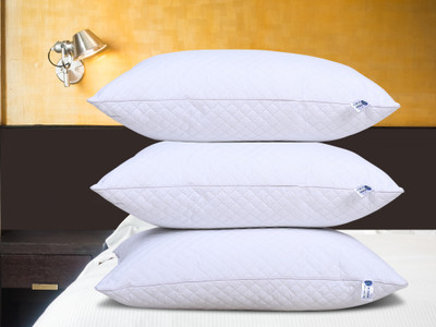 YORA HomeStyle Cloud Microfibre Solid Sleeping Pillow Pack of 3(White)