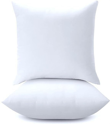 FurniGully Microfibre Cushion Pack of 2 Solid(White)