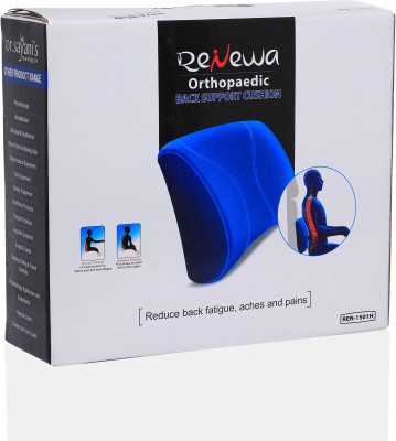 Renewa Foam Solid Lumbar Pillow Pack of 1(Multicolor)