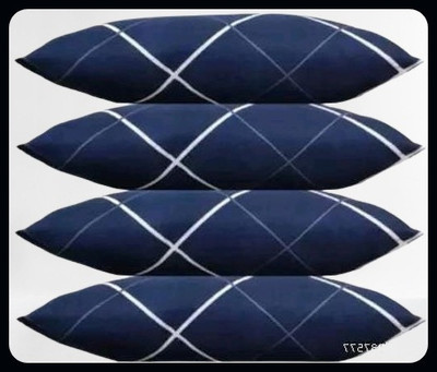 JAYOG ENTERPRISE Cotton Sleeping Pillow Pack of 4 Abstract(Blue)