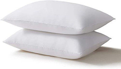 VJSTAR Microfibre Solid Sleeping Pillow Pack of 2(White)