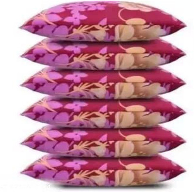 SANJU BROTHER Microfibre Abstract Sleeping Pillow Pack of 6(Purple)