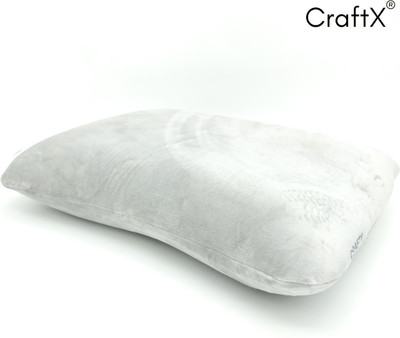 craftx Elite Snooze Ultra-Soft Pillow – Wake Up Refreshed Memory Foam Solid Orthopaedic Pillow Pack of 1(Grey)