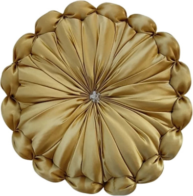 GTX Microfibre Cushion Pack of 1 Solid Decorative premium(Golden)
