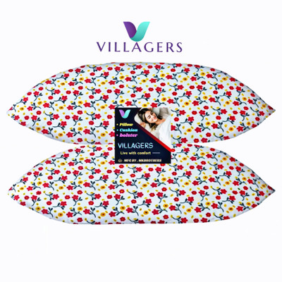 NKSNIMYSTORESS LUXURY Polyester Fibre Abstract Sleeping Pillow Pack of 1(Multicolor)