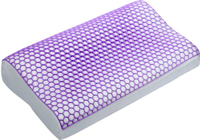 Flipkart SmartBuy Memory Foam Orthopaedic Pillow Pack of 1 Solid(SF-01 Purple pillow grid922)