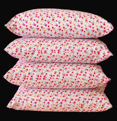 TWIROX LUXURY Polyester Fibre Floral Sleeping Pillow Pack of 4(PRINTED)