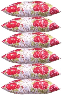 KVASTRA Polyester Fibre Stripes Sleeping Pillow Pack of 6(Multicolour ox862)