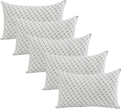 REST NEST Microfibre Solid Sleeping Pillow Pack of 5(White)