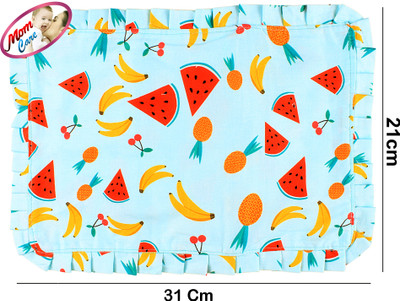 MOM CARES Mustard Seeds Abstract Baby Pillow Pack of 1(Green)