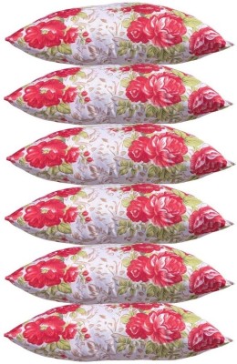 KVASTRA Polyester Fibre Stripes Sleeping Pillow Pack of 6(Multicolour ox334)