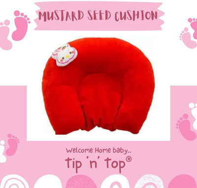 Tip 'n' Top MUSTARD SEED PILLOW Mustard Seeds Toons & Characters Baby Pillow Pack of 1(Red)