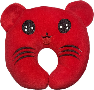 BabeDesk Mustard Seeds, Cotton Baby Pillow Pack of 1 Toons & Characters(Red& Black)