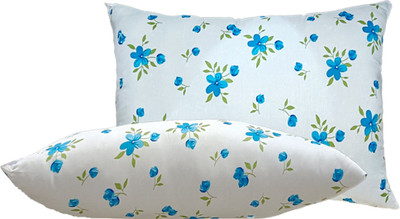 SANJU BROTHER Microfibre Abstract Sleeping Pillow Pack of 2(BLUE PATI)