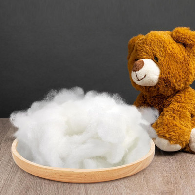 CROZYTONE Soft Toys Filling Polyester Fibre Solid Cushion Pack of 1(White)